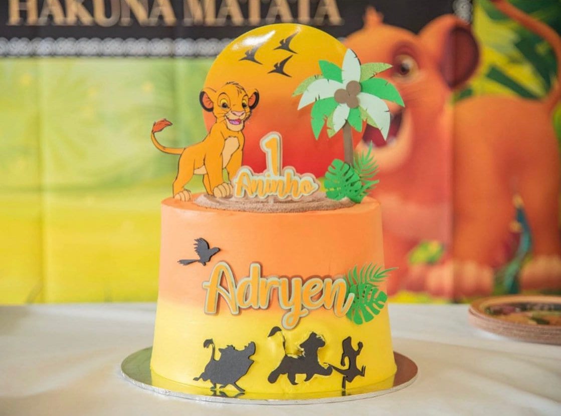 Lion King Simba Nala Wedding Cake Topper Personalised Acrylic Cake topper.906 