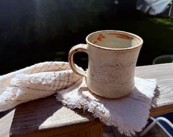 Eco-Friendly Handwoven Cloth Cocktail Napkins, 100% cotton, Set of 4, handwoven in Maine