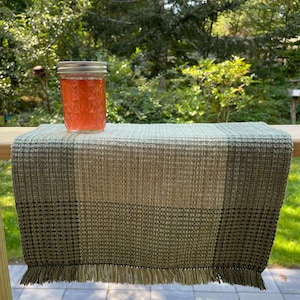 Cotton placemat for your table - harvest colors - 100% cotton - handwoven in Maine