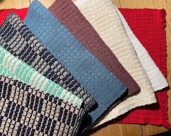 Monk's Belt Placemats - 100% Cotton - Handwoven in Maine