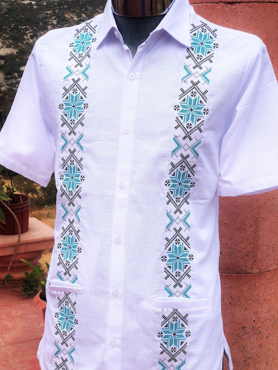 Buy Presidential Style White Men Guayabera Linen cotton Fresh