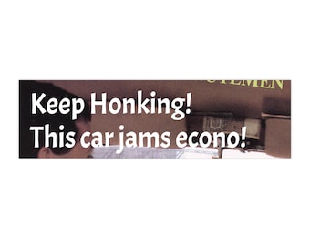 This Car Jams Econo Bumper Sticker Minutemen Punk Rock DIY Punk Decal
