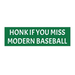 Moderne honkbal bumpersticker, emo sticker, midwest emo, pop punk, muziekfan sticker, emo muziek fan cadeau, laptop sticker, auto sticker