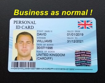 Valid Id Card Uk