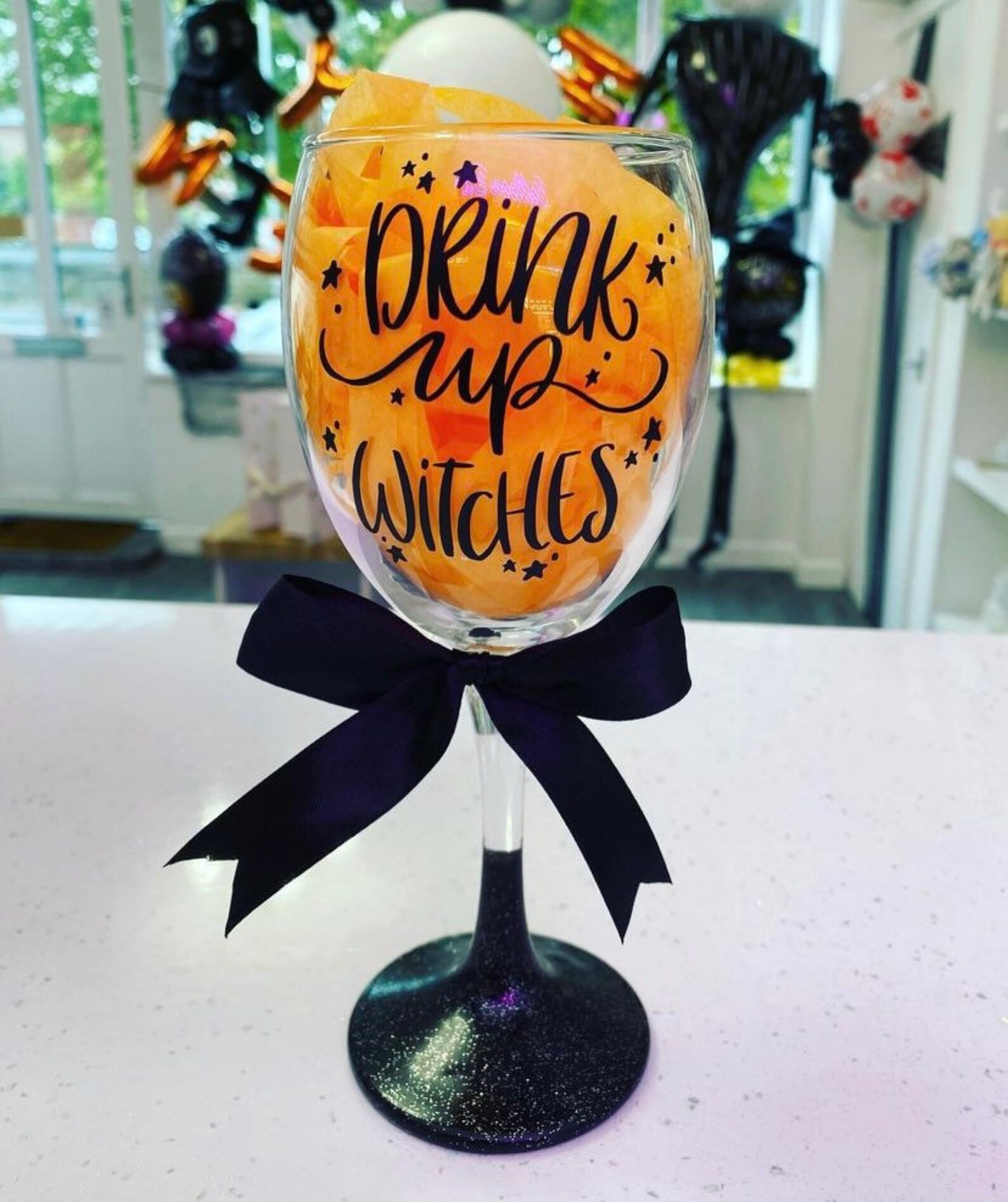 Personalised Halloween Themed Glasses Etsy