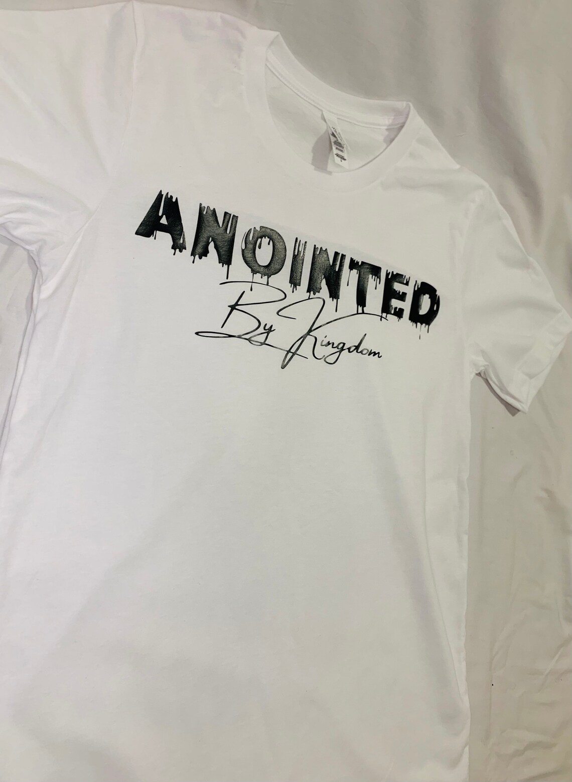 Anointed By Kingdom Christian Tshirt Faith Apparel Etsy