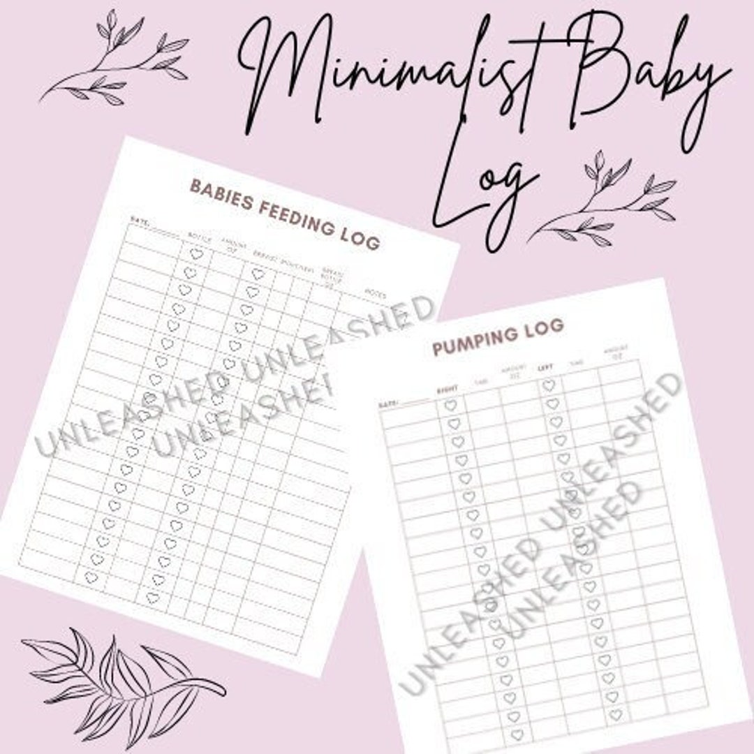 Baby Schedule Tracking Log Feeding Breast Bottle Time and Amount Log - Etsy
