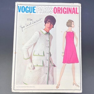 Rare modèle original Vogue Paris par Yves St Laurent