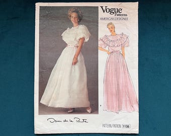 Vogue American Designer Pattern by Oscar de la Renta