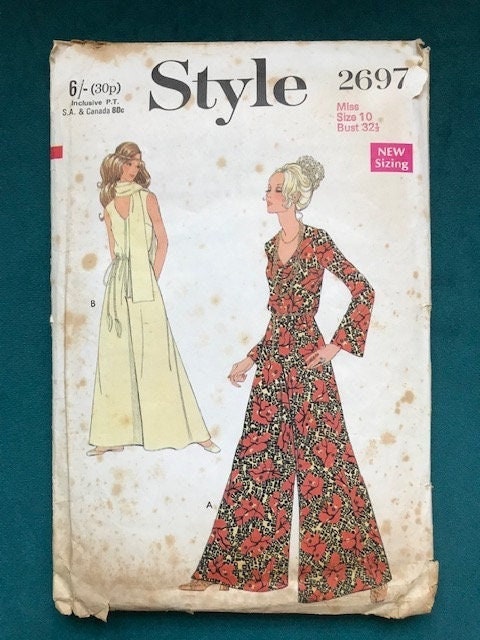 Rare Simplicity 2697 Culotte Dress & Scarf Pattern