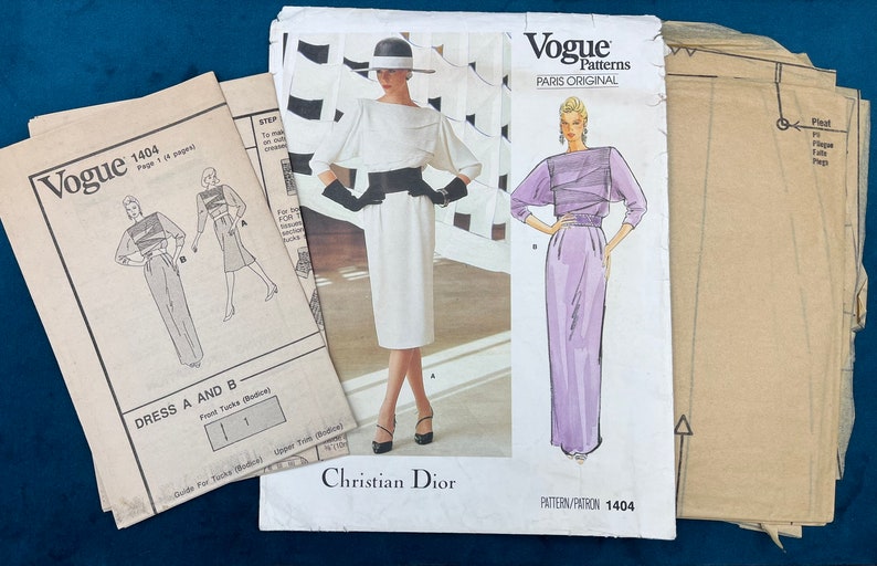 Vogue Paris Original Dress Pattern by Christian Dior Uncut Etsy