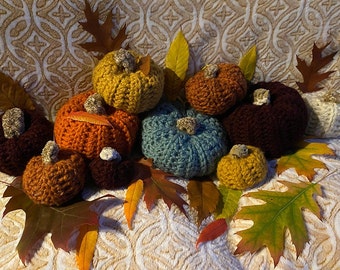 Crochet Pumpkins, Small Medium and Large