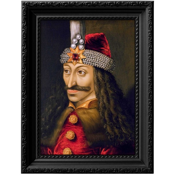 Vlad the Impaler, 16th century painting reproduction print, Count Dracula horror gothic art 0141
