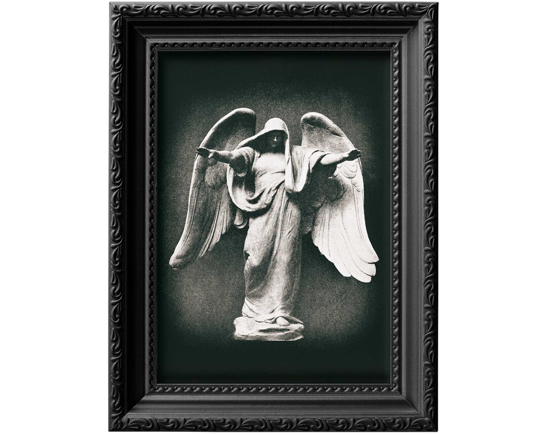 The Angel of Benediction Vintage Memorial Picture Etsy