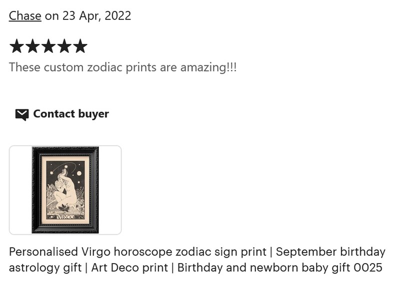 Puede incluir: Una impresi&oacute;n enmarcada en negro de un signo del zod&iacute;aco Virgo con una mujer en una ilustraci&oacute;n de estilo vintage. La impresi&oacute;n tiene el texto "Virgo" en la parte inferior. La impresi&oacute;n es una impresi&oacute;n personalizada de signo del zod&iacute;aco hor&oacute;scopo, un regalo de astrolog&iacute;a de cumplea&ntilde;os de septiembre, una impresi&oacute;n Art Deco y un regalo de cumplea&ntilde;os y reci&eacute;n nacido.