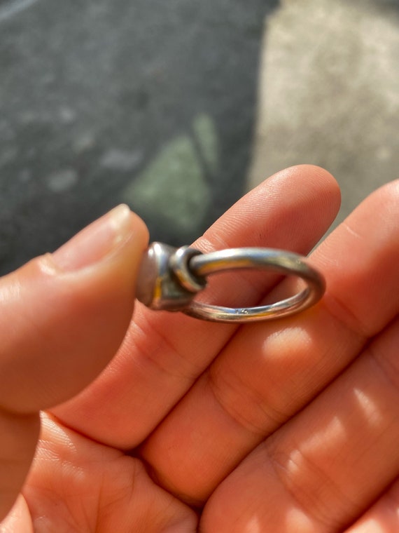 Stackable Sterling Silver Moonstone Gemstone Ring… - image 4