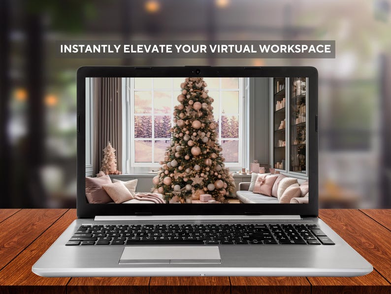 Snowing Window Zoom Christmas Background Animated Background for Video