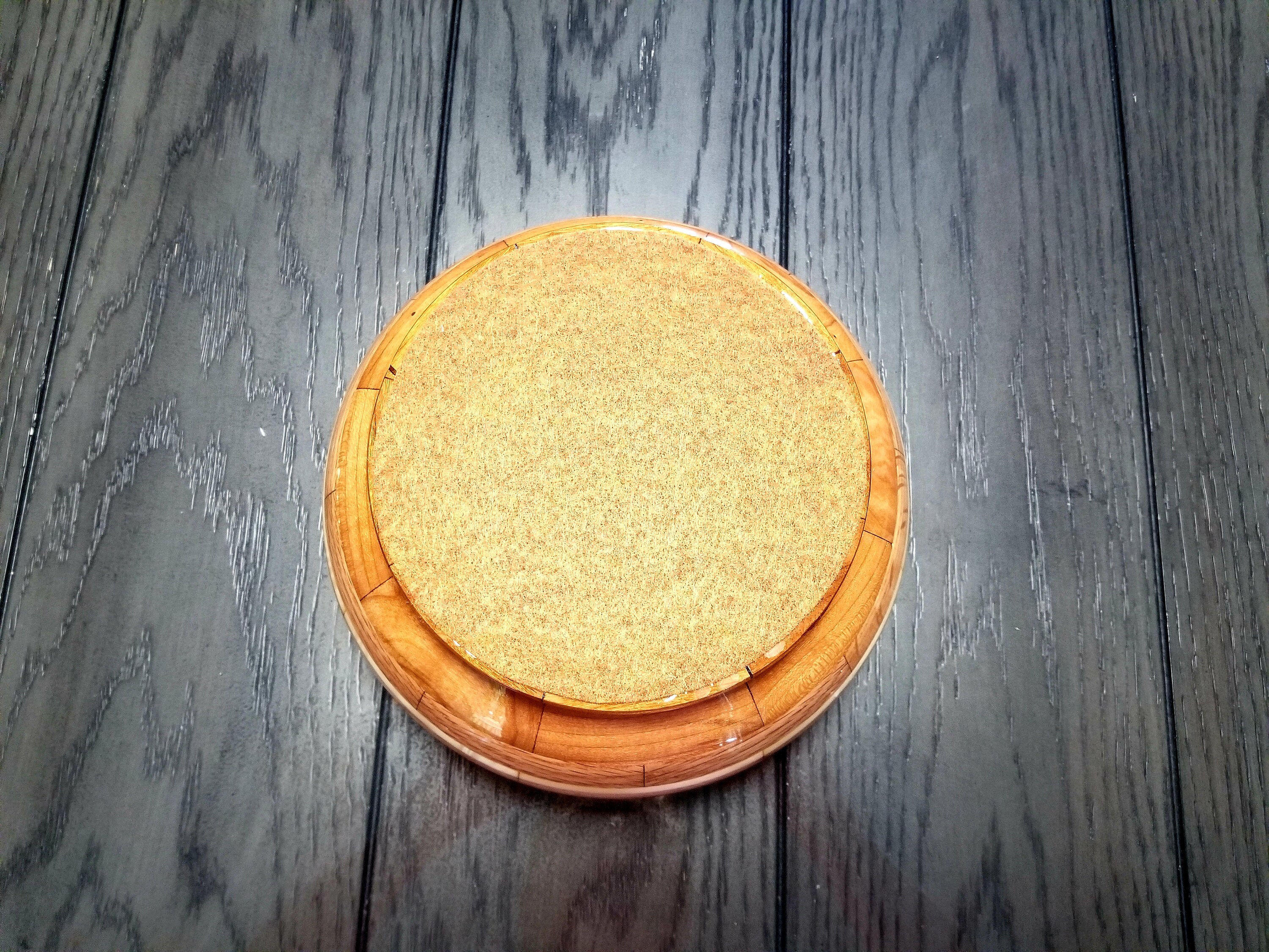 Epoxy-beschichtete handgemachte Holzsockelschale | Etsy