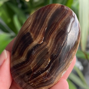 NEW Chocolate Calcite palm stone, brown calcite, healing calcite, healing stone, crystal, gemstone, palm stone, chocolate palm stone
