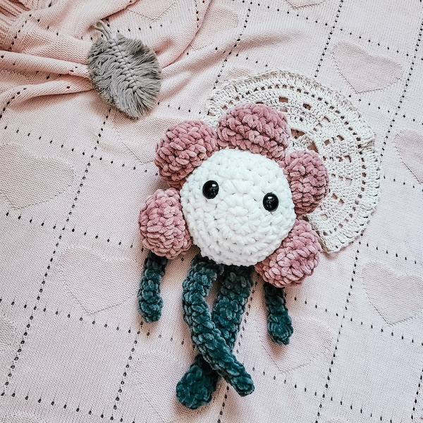 Zuckersüßes, gehäkeltes Kuscheltier aus flauschiger Wolle zum Liebhaben und Beruhigen, Amigurumi Babygeschenk, 1. Geburtstag, Babyparty