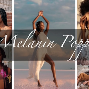9 Melanin LIGHTROOM Presets, MOBILE preset, lightroom presets , natural, blogger influencer, Desktop Preset, Instagram preset,