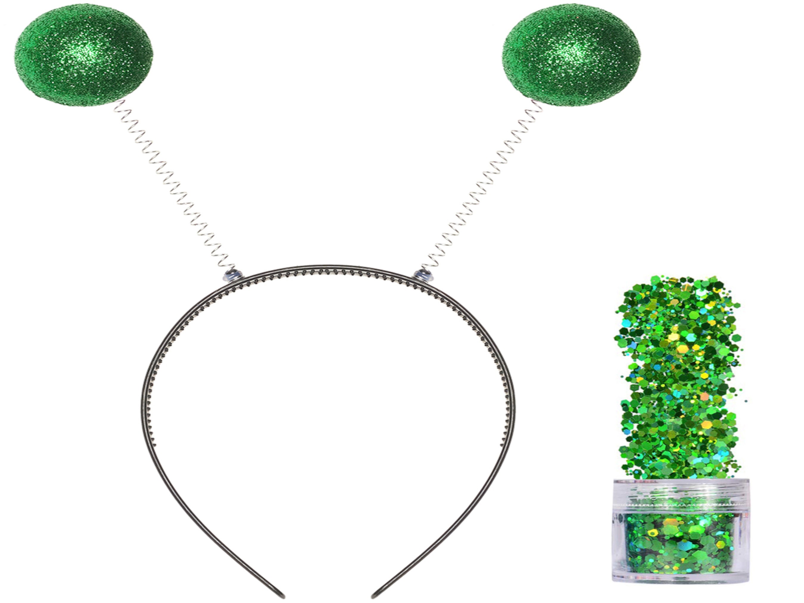 FUNCREDIBLE Alien Headband With Chunky Glitter Alien Martian Etsy