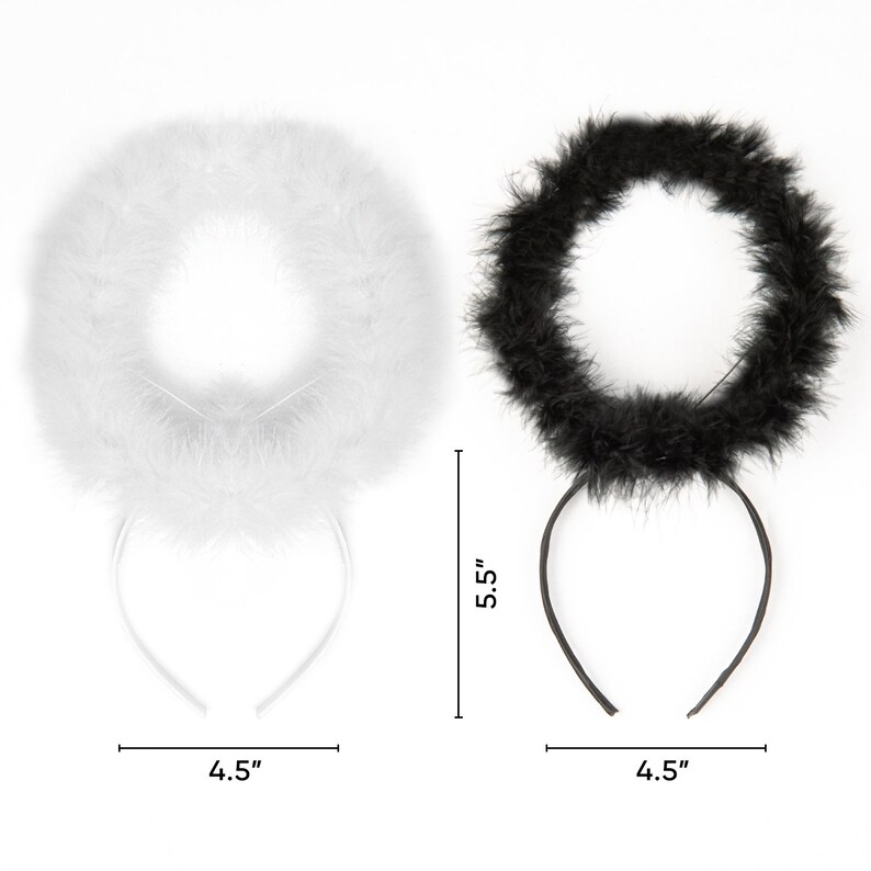 FUNCREDIBLE Angel Halo Headband Set Extra Feather Angel Halo Etsy