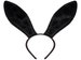 Funcredible Playboy Bunny Ears Headband - Velvet Black Rabbit Ears - Bendable Cosplay Headbands Costume Accessories for Kids and Adults 