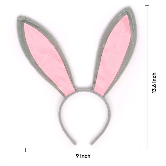 Funcredible Bunny Ears Headband 2 Pack Plush Easter Rabbit Ears