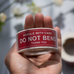 FREE SHIPPING Red Warning Label Roll 150 Labels, Fragile Handle With ...