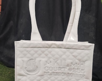 Embroidered Masonic Handbag: Custom OES DOI Tote Bag
