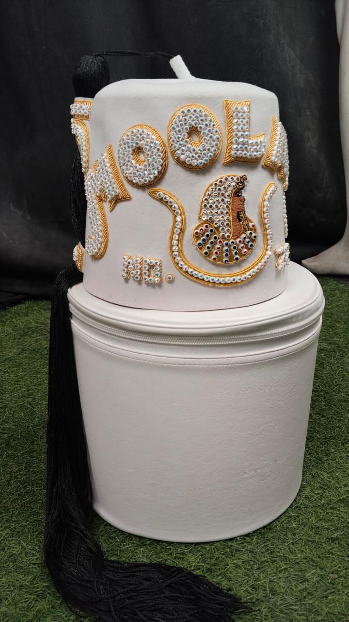 Custom DOI Masonic Fez Set Daughters of Isis Fez With Case | Imperial ...