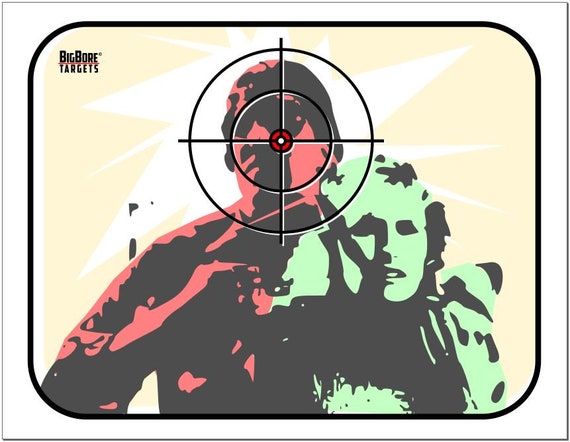 shooting target hostage 8 1 2x11 printable etsy
