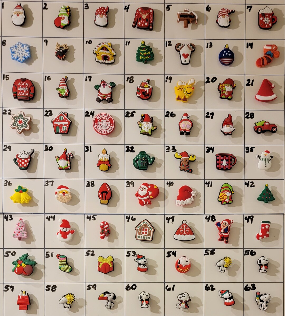 Christmas Shoe Charms Etsy