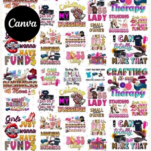 Bundle Crafting Boss Business Quotes, Editable Template, Crafting, Crafting Template, DIY Template