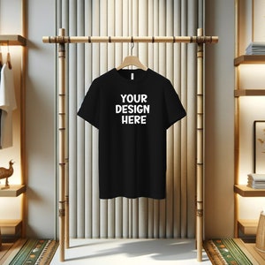 Black t shirt hanging online