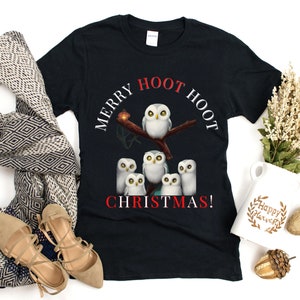 Cute Owl Shirt, Owl Christmas Shirt, Funny Owl shirt, Funny Owl Gift, Owl T-shirt for Women, Gifts for Owl lovers, Owl Tshirt