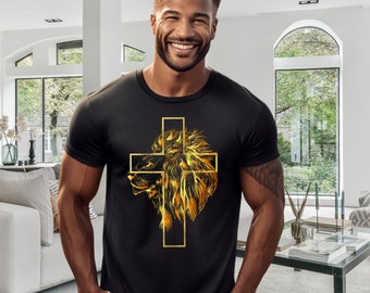 Lion of Judah T-Shirt, Catholic Shirt, Jesus Loves You Shirt, Bible Verse Shirt, Christian Shirt, Christian Apparel, Christian Gifts