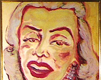Art/ acrylic painting "Marilyn Monroe" by Luise Horwath / Berlin / 50x70 cm / on canvas