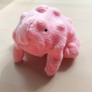 Handmade Red Velvet Valentine Little Blob Frog Beanie Plush