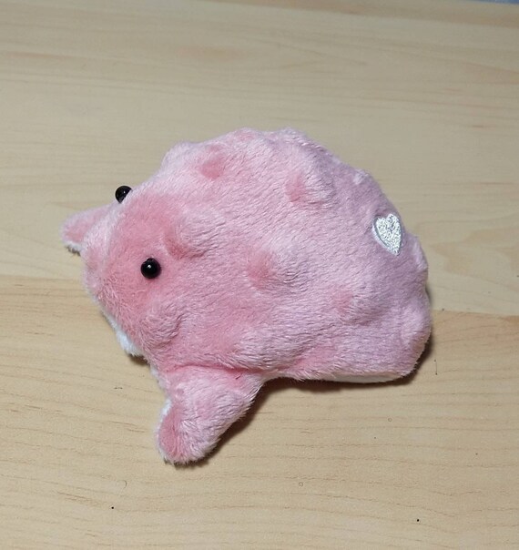 Handmade Red Velvet Valentine Little Blob Frog Beanie Plush