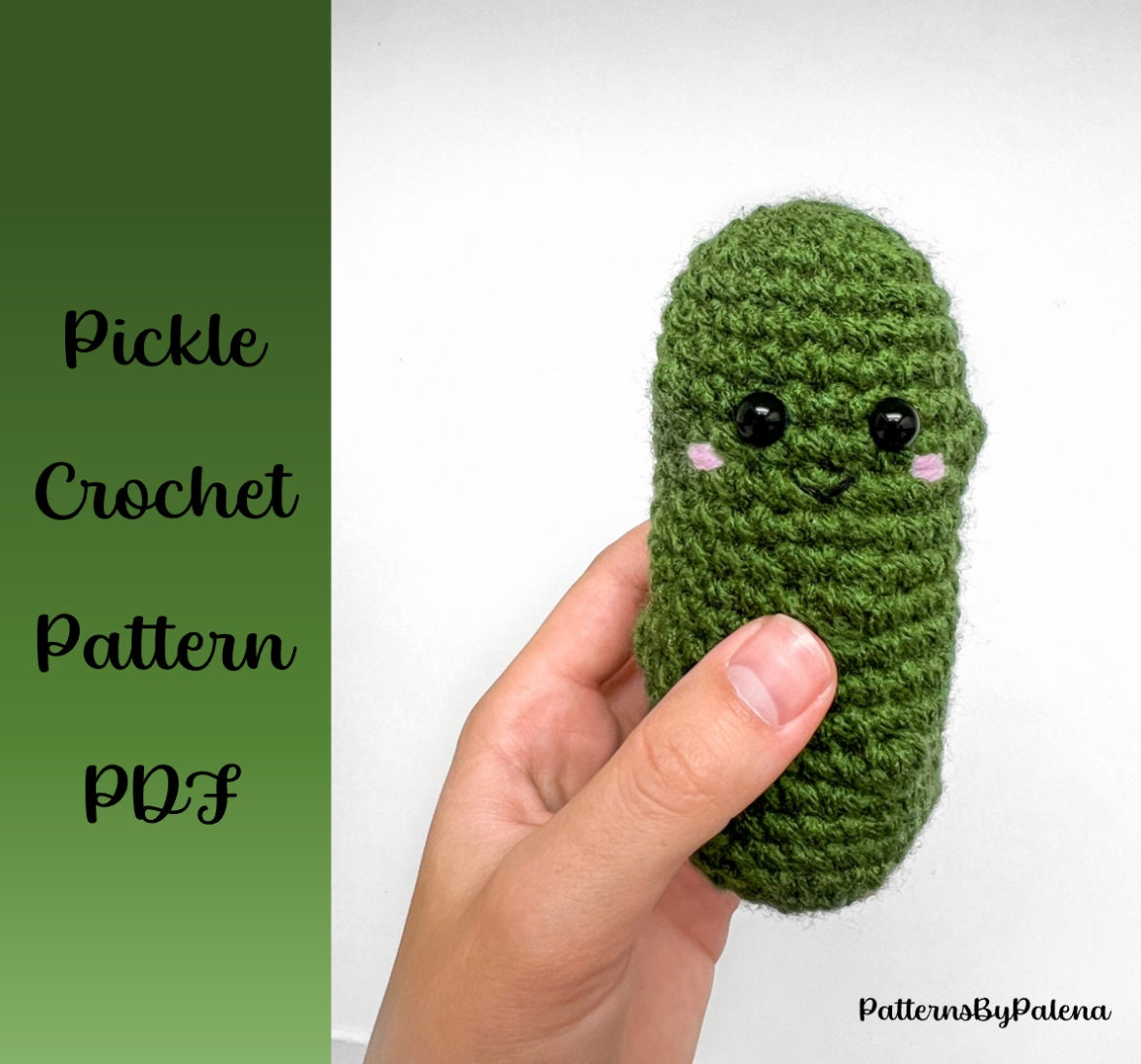 Voyyphixa Mini Funny Positive Cucumber, Cute Crochet Positive