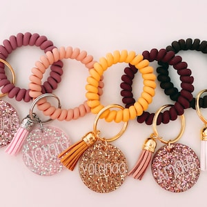 Llavero de cordón, llavero de pulsera, llavero personalizado, llavero, porta credencial, llavero de maestro, porta credencial de maestro, regalo para maestros, vacaciones
