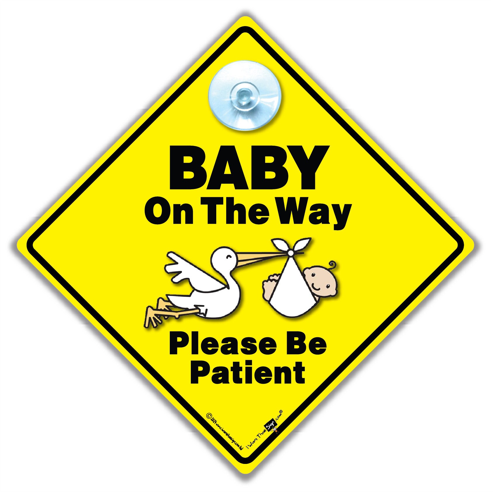 thumbnail image 2 of GRANDCHILD On Board Car Sign With Suction Cup – Baby On Board Style Sunglasses Holder 2 of 5