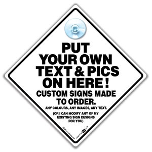 CUSTOM Home Sign, Custom Office Sign, Custom Vehicle Sign, Personalised ...