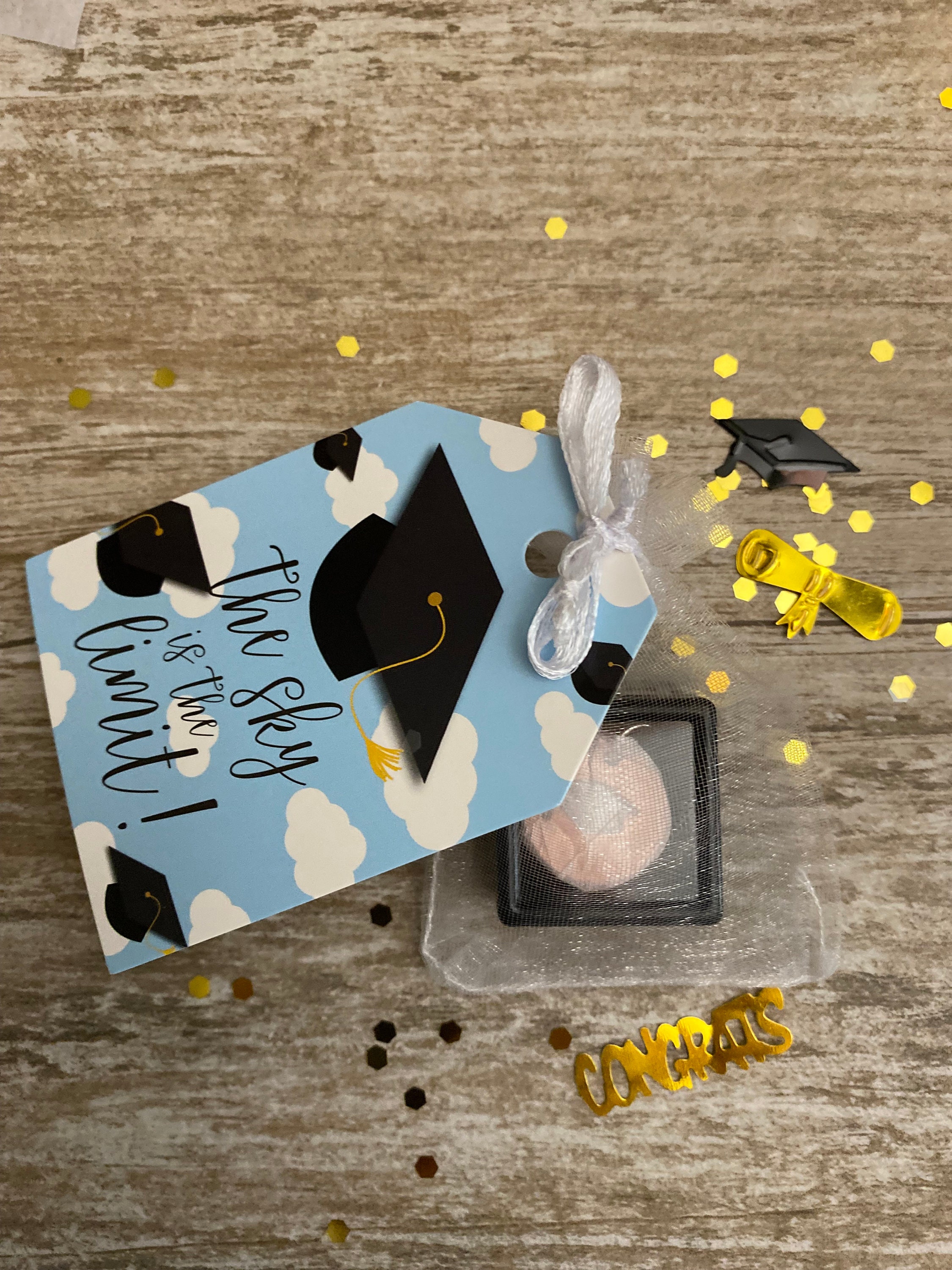Graduation Cap Chsrms GRADUATION CAP, Penny Cutout Charms, Unique Grad Gift, Handmade With ...