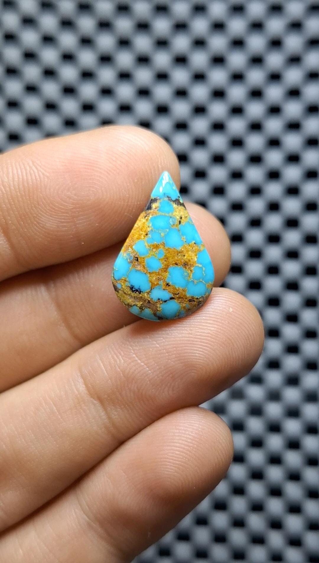 Natural Blue Turquoise Spider | Blue Gemstone - Etsy
