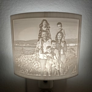 Custom Night Light, Landscape Orientation - Unique Gift for Kids and Family