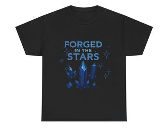 Himmlisches Kristall-T-Shirt: Kosmische Astrologie-Grafik-T-Stück