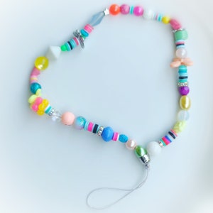 Y2K beaded phone strap/wristlet, camera wrist strap